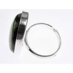 Inel argint reglabil masiv cu labradorit natural 25x18 MM fotografia produsului View 3 S