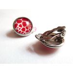 Cercei clips animal print A 12 MM fotografia produsului View 3 S