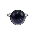 Inel argint reglabil cu Lapis Lazuli natural 10 MM fotografia produsului View 2 S