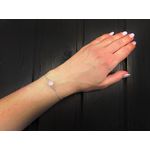 Bratara argint cu cuart roz natural fotografia produsului View 3 S