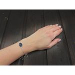 Bratara argint reglabila cu lapis lazuli 14x10 MM fotografia produsului View 6 S