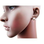 Cercei argint clips cu perle naturale albe fotografia produsului View 3 S