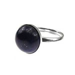 Inel argint reglabil cu Lapis Lazuli natural 10 MM fotografia produsului