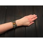 Bratara statement fluturi cu ochi de tigru 25x18 MM fotografia produsului View 2 S