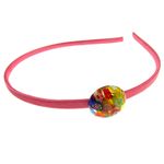 Bentita de par cu Millefiori multicolor fotografia produsului