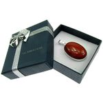 Pandantiv argint mare cu jasp mooakit natural 25x18 MM fotografia produsului View 4 S