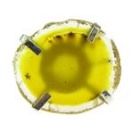 Inel reglabil statement masiv cu agata galbena naturala B fotografia produsului