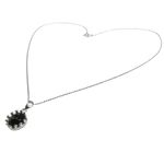Lantisor argint cu pandantiv coroana onix 8 MM fotografia produsului