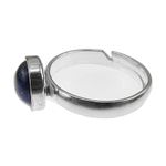 Inel argint reglabil cu lapis lazuli natural 8 MM fotografia produsului View 3 S