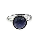 Inel argint reglabil cu lapis lazuli natural 8 MM fotografia produsului View 2 S