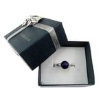 Inel argint reglabil cu lapis lazuli natural 8 MM fotografia produsului View 5 S