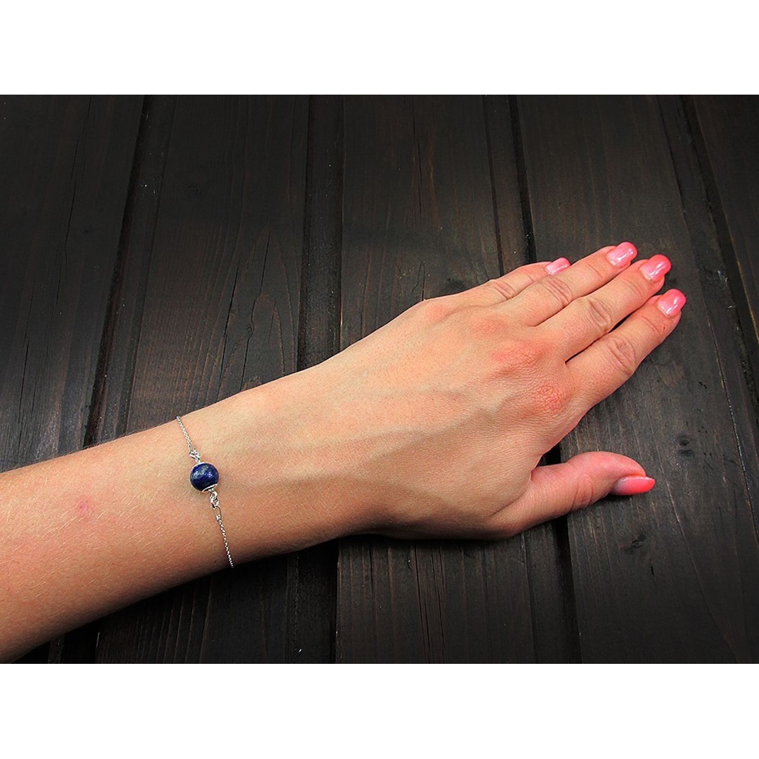 Bratara argint cu Lapis Lazuli fotografia produsului View 4 L