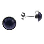 Cercei argint cu lapis lazuli natural 8 MM fotografia produsului View 2 S