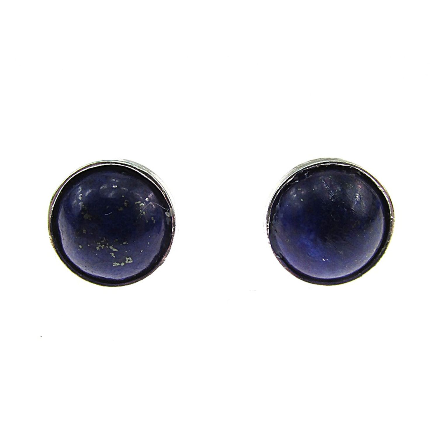 Cercei argint cu lapis lazuli natural 8 MM fotografia produsului View 3 L
