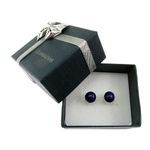 Cercei argint cu lapis lazuli natural 8 MM fotografia produsului View 4 S
