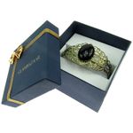 Bratara bronz antic cu agat negru 25x18 MM fotografia produsului View 5 S