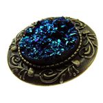 Brosa bronz cu rasina druzy fotografia produsului View 2 S