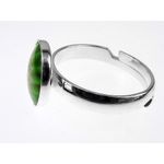 Inel argint reglabil cu Millefiori verde 10 MM fotografia produsului View 3 S