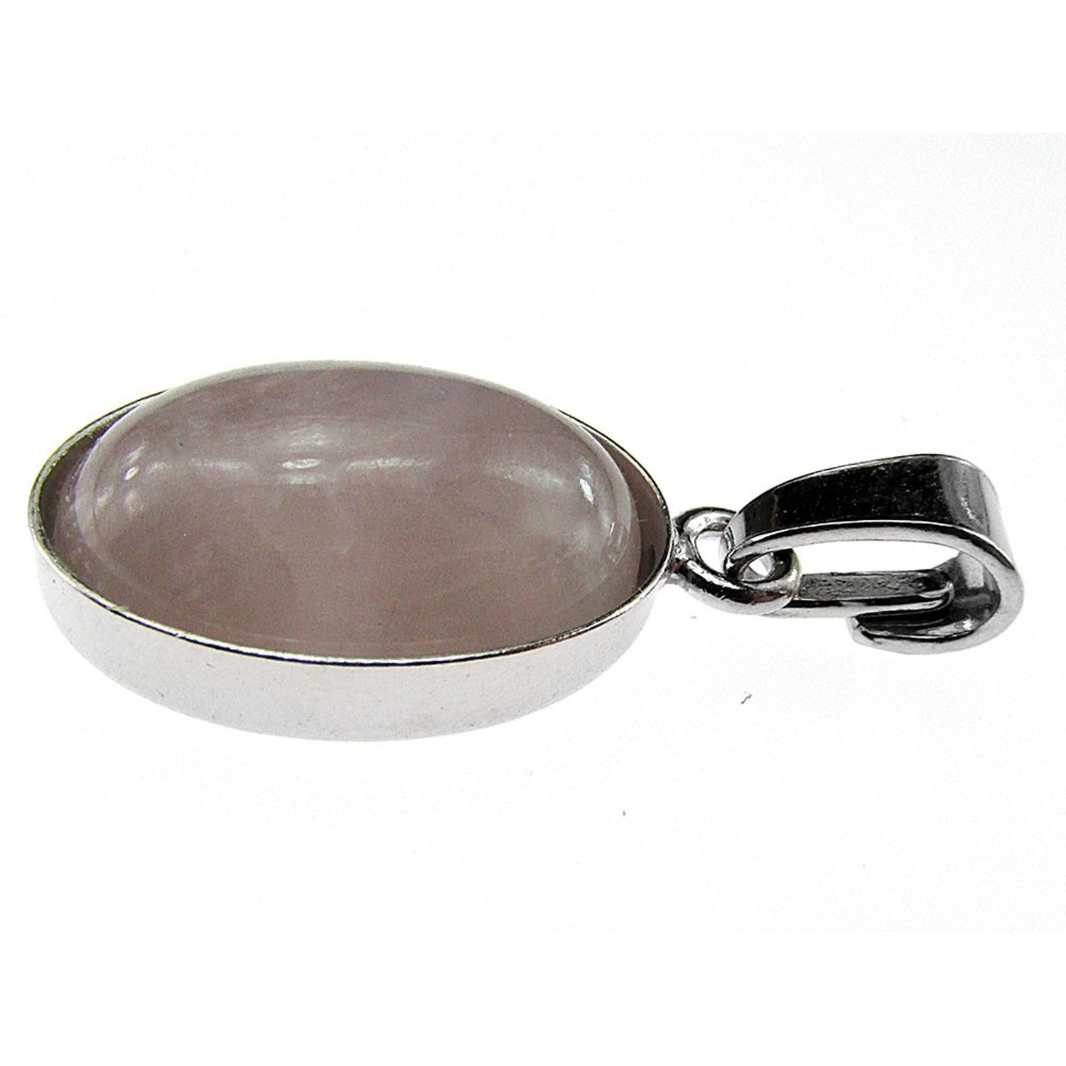 Pandantiv argint cuart roz 14x10 MM fotografia produsului View 3 L