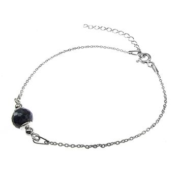 Bratara argint cu safir natural