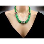 Colier jad verde 7 chakre fotografia produsului View 2 S