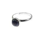 Inel argint reglabil cu lapis lazuli natural 6 MM fotografia produsului View 4 S
