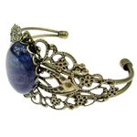 Bratara bronz antic cu lapis lazuli 25x18 MM fotografia produsului View 4 S