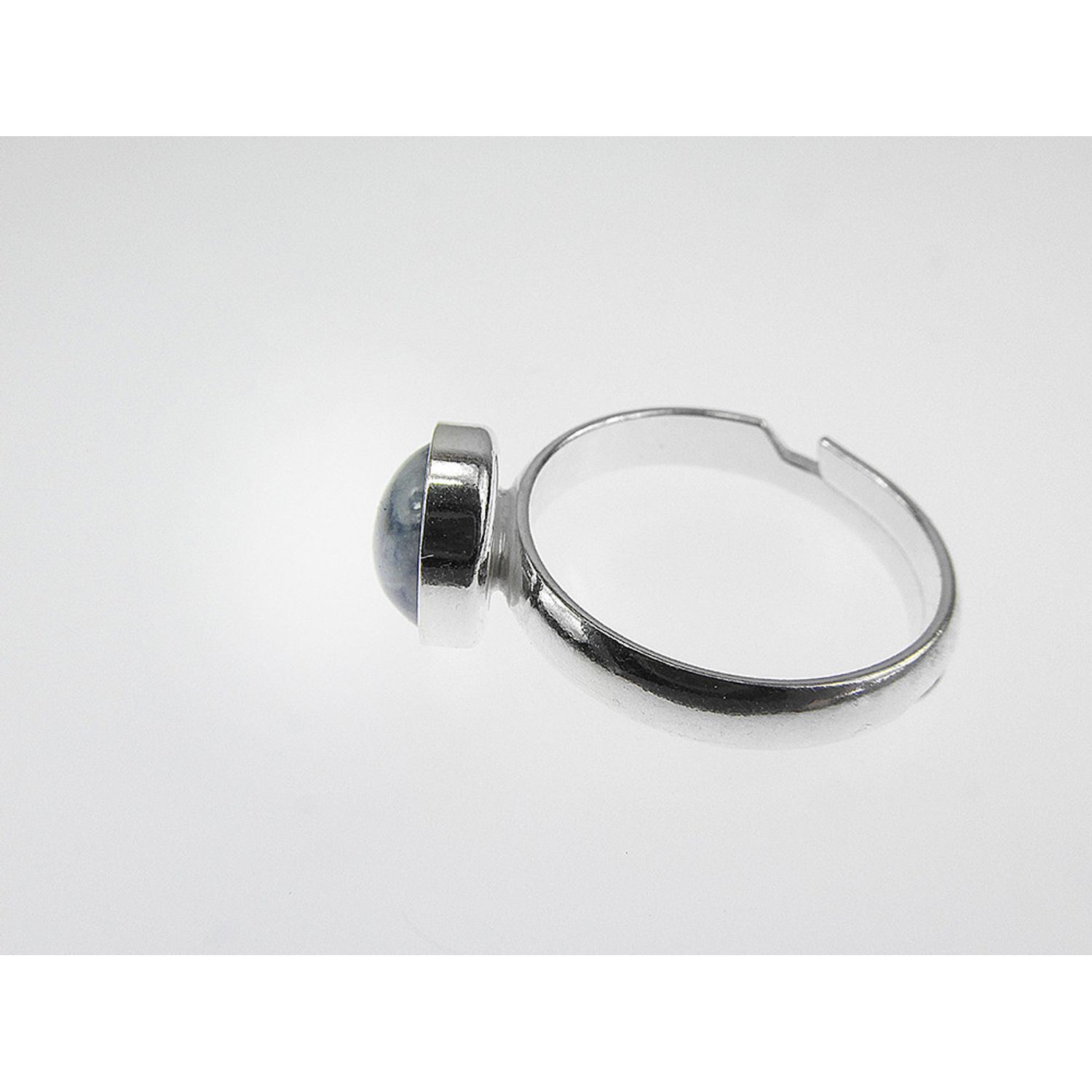 Inel argint reglabil cu sodalit natural 8 MM fotografia produsului View 4 L