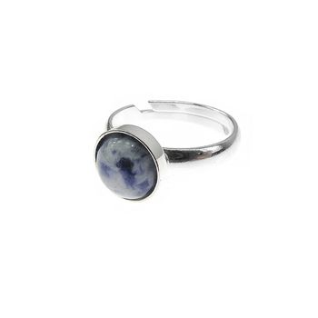 Inel argint reglabil cu sodalit natural 8 mm