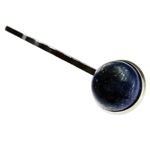 Agrafa par cu piatra naturala lapis lazuli fotografia produsului