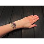 Bratara statement Copacul Vietii cu turmalina curcubeu fotografia produsului View 5 S