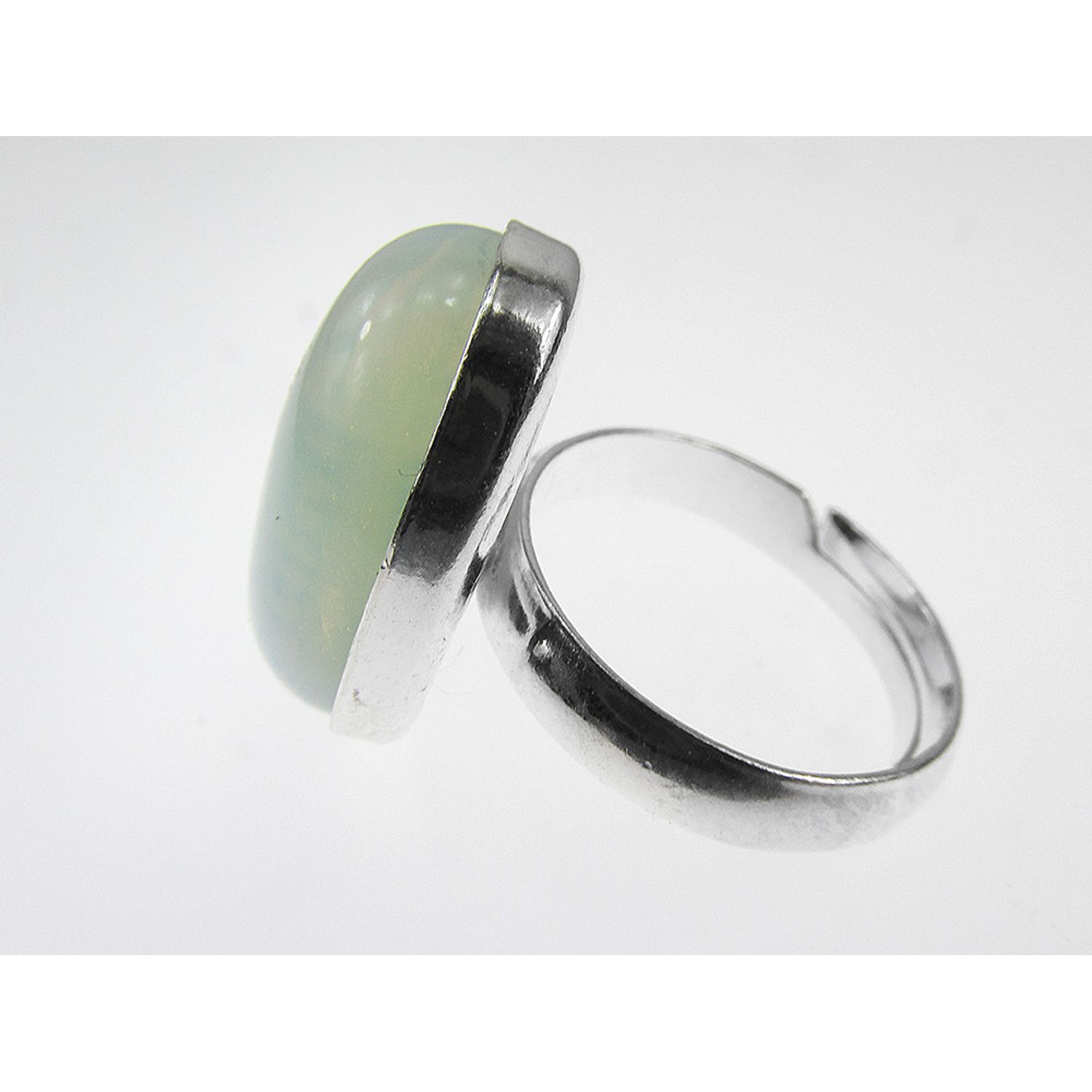 Inel argint reglabil opalit 18x13 MM fotografia produsului View 4 L