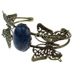 Bratara statement fluturi cu lapis lazuli 25x18 MM fotografia produsului View 3 S