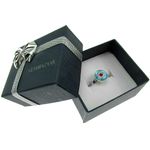 Inel argint reglabil cu Millefiori turcoaz 10 MM fotografia produsului View 5 S