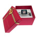 Bratara statement cu flori uscate roz/turcoaz fotografia produsului View 3 S