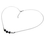 Colier argint cu safir natural fatetat fotografia produsului