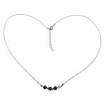 Colier argint cu safir natural fatetat fotografia produsului View 2 S