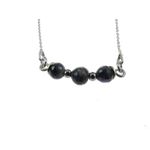 Colier argint cu safir natural fatetat fotografia produsului View 3 S
