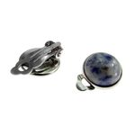 Cercei clips cu sodalit natural 12 MM fotografia produsului View 3 S