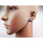 Cercei clips cu sodalit natural 12 MM fotografia produsului View 8 S