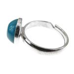 Inel argint reglabil cu acvamarin natural 10 MM fotografia produsului View 4 S