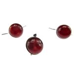Set argint clasic cu carneol natural 10 MM fotografia produsului View 4 S