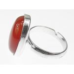 Inel argint reglabil cu carneol natural 18x13 MM fotografia produsului View 5 S