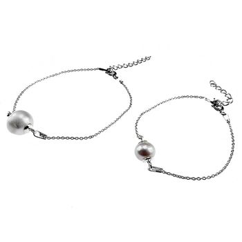 Set 2 bratari mama-fiica argint cu perle naturale