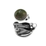 Cercei clips piatra naturala unakit 12 MM fotografia produsului View 6 S