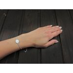 Bratara argint reglabila cu opalit 14x10 MM fotografia produsului View 5 S