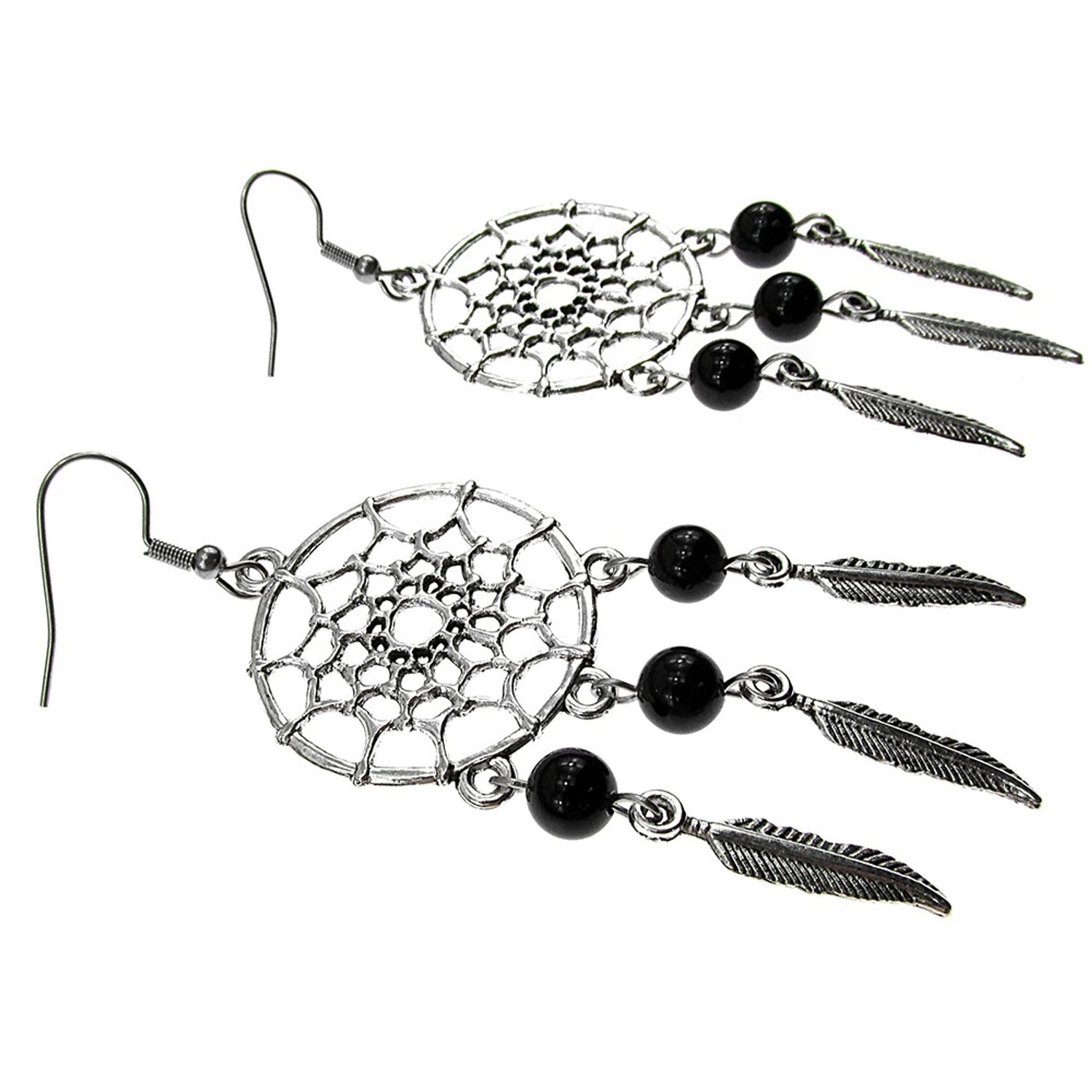 Cercei candelabru Dreamcatcher cu onix natural fotografia produsului View 3 L