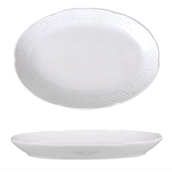 Gural flora platou oval din portelan 18x11cm