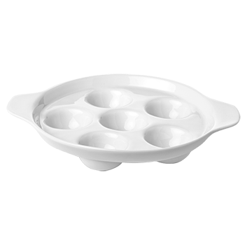 Gural sea food farfurie pentru melci din portelan 6 compartimente