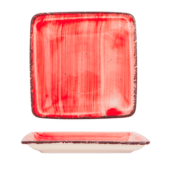 Gural red farfurie patrata 19x19cm